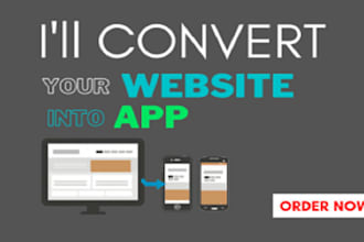 convert website into android or ios app