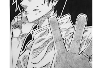 make amazing high quality anime and manga art for you