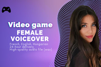 record a female character voiceover for your video game, trailer, cartoon