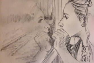 do a portrait in pencil