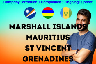 form company in marshall islands, mauritius, or st vincent and grenadines