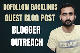 do guest post and niche edit with dofollow backlinks