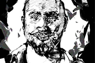 illustrate horror portraits and psychological creepy scenes