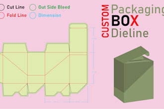 custom box dieline design