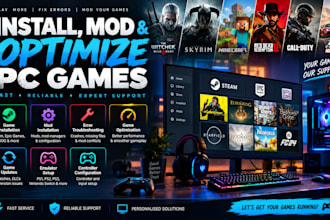 install, mod, fix and optimize PC games