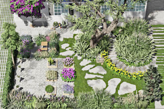 design and render your front and backyard
