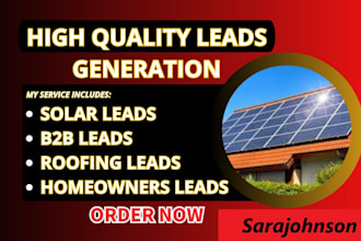 provide quality homeowners leads for solar and roofing