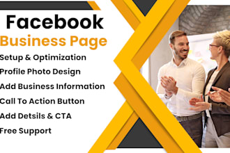 be create facebook business page setup and optimization