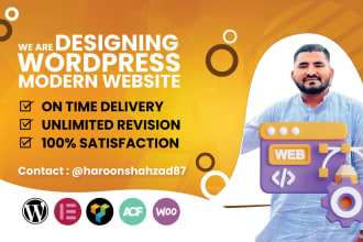 create amazing mobile friendly responsive wordpress website for you