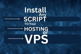 install any script on your hosting or vps