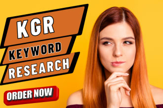 do best kgr keyword research for SEO and competitor analysis for top ranking