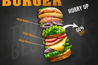 design food posters, flyer, poster and instagram ads