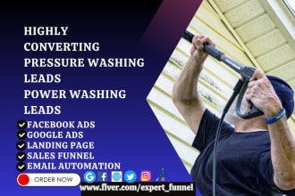 generate pressure washing leads cleaning service power washing janitorial leads