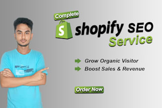 do complete shopify  SEO service for fast google ranking