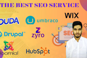 do the best SEO for webflow,wix,joomla and drupal