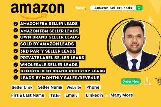 provide top notch amazon seller leads and ecommerce store leads