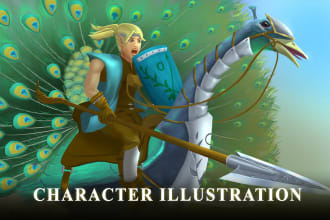 draw fantasy character illustration for your dnd adventure