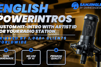 produce a powerintro, hit intro for your radio station