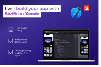 code and design a sleek ios app using swift in xcode