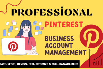 professionally manage pinterest business account