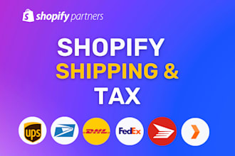 setup shopify shipping and shopify tax for domestic and international