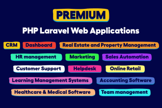 develop custom full stack PHP laravel web application