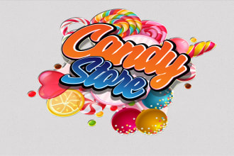do awesome candy,bakery,sweets,resturants logo