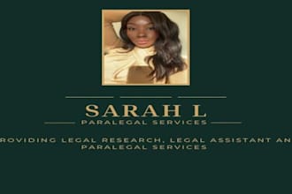 provide legal research legal assistant and paralegal services