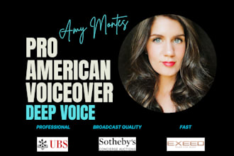 record a captivating announcement voiceover for an event