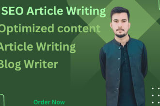 do attractive SEO article writing and blog writing within 24 hours