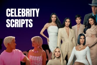 write youtube scripts on celebrity gossips and news