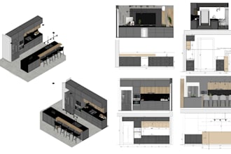 create cabinet and millwork shop drawings for your shop