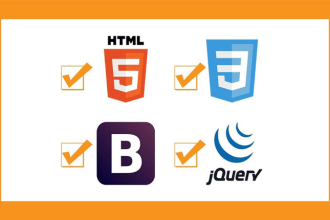 create frontend template using HTML5, css3, bootstrap5 responsive web design