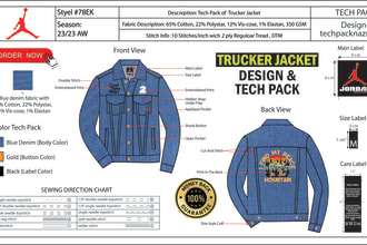 make clothing tech pack for garment