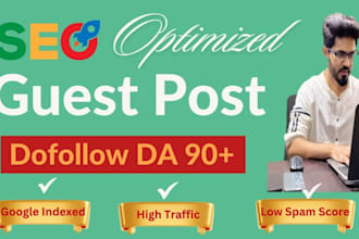 dofollow seo optimized guest post backlinks on da 90 sites