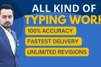 do fast accurate english typing, fast data entry, fast typist
