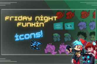 make friday night funkin icons for your fnf mod