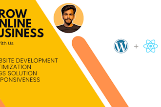 be your front end web developer or do front end web development
