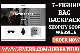design backpack shopify store handbag luggage bag suitcases bag shopify website