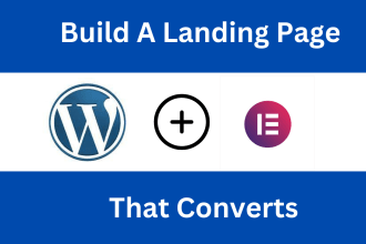 create a lead capture, squeeze landing page with elementor