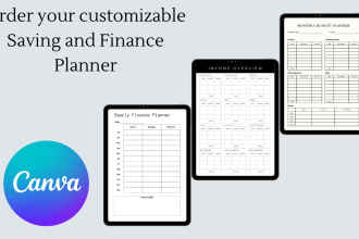 saving tracker, finance and budgeting tracker
