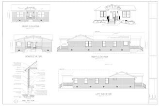 draw architectural floor plans, elevations and sections in autocad