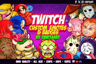draw awesome twitch emotes and sub badges