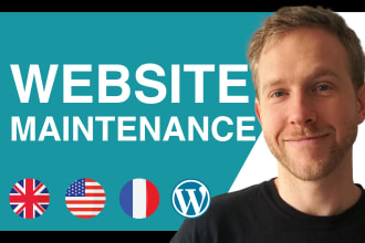 host and or maintain your wordpress website