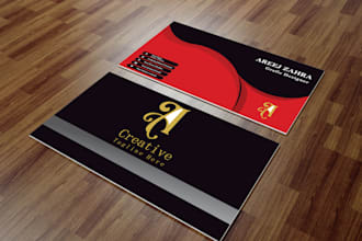 professional business card and  visiting card design in 24