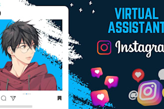 be your virtual assistant for instagram and facebook