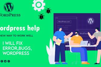 fix bugs code errors or CSS in wordpress help in wp help