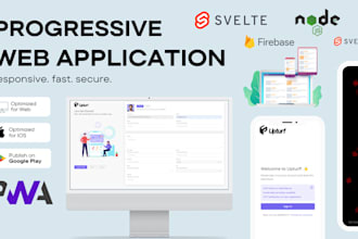 develop a super fast custom web application using svelte