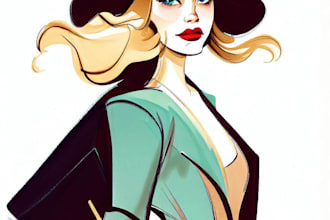 make a fashion illustration or sketch