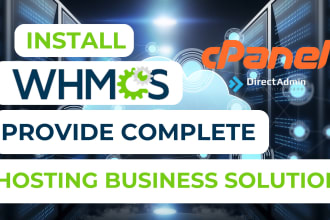 install whmcs on your hosting and set up your web hosting and reseller business